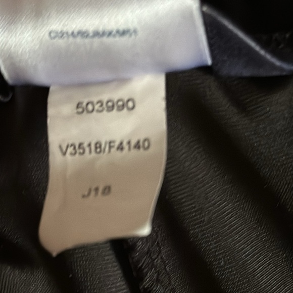 Lands’ End Black Velvet Pants Pockets Comfortable Elastic Waistband MP 10-12 - Picture 5 of 8